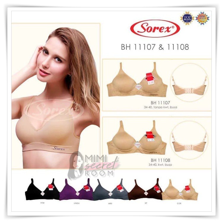 ❤ MIMI ❤ Bra Sport/ BH Sorex 11107 TANPA KAWAT 11108 KAWAT  65001  65003 UK 34-40