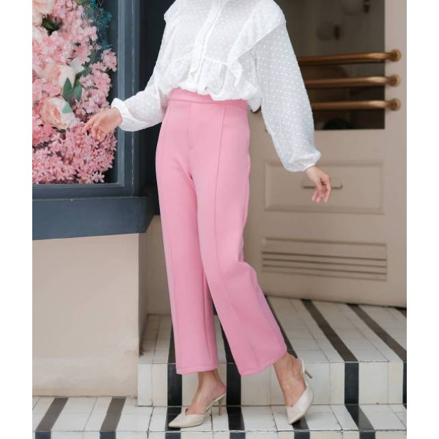 PAKAIAN WANITA - MILEA PANTS - CELANA WANITA - CELANA BAHAN - BAWAHAN WANITA