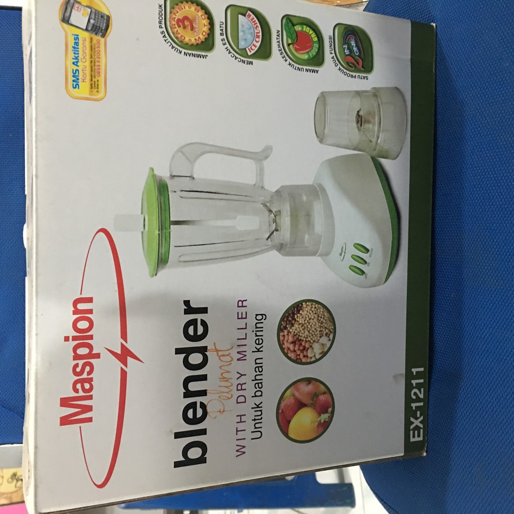 BLENDER MASPION EX1211 2in1 Mecacah Es Batu Food Grade