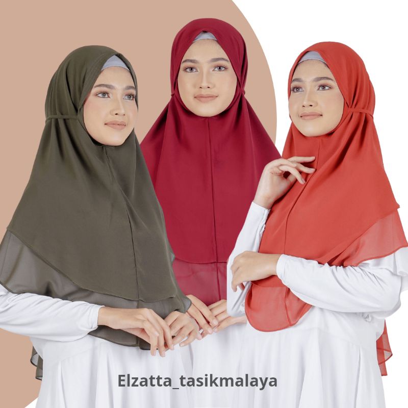 BERGO ELZATTA ORI KERUDUNG ELZATTA HIJAB ELZATTA KERUDUNG INSTANT ELZATTA ZARIA CASUAL ELZATTA HIJAB