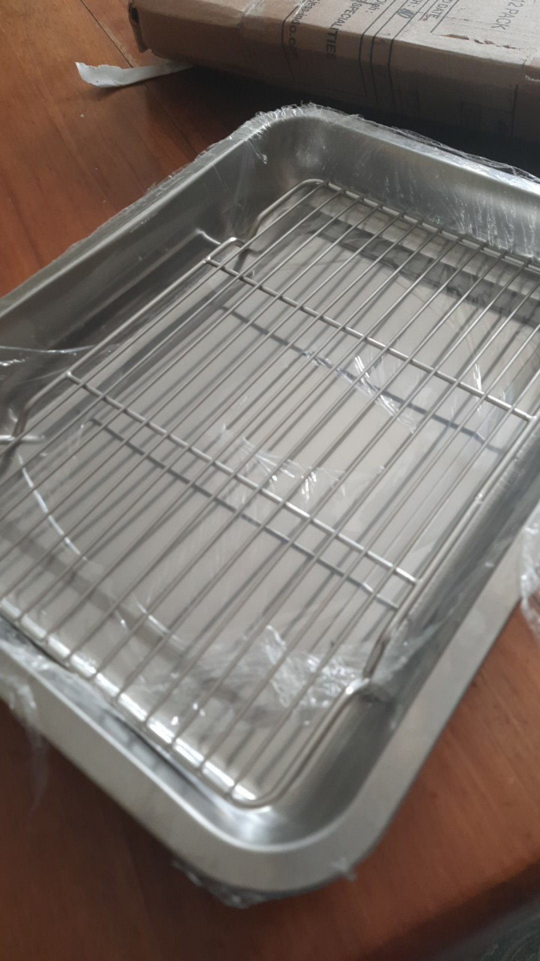 Nampan Tatakan Kue Dan Food Cooling Rack Stainless 31cmx20cmx1,5cm