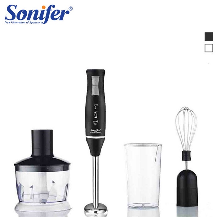 Sonifer Hand Blender Set 700ml Measuring Cup Chopper Whisker SF-8025