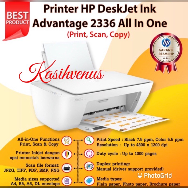 Printer hp ink advantage hp 2335 2336 2337|BISA COD|BISA GOSEND|pengganti hp 2135