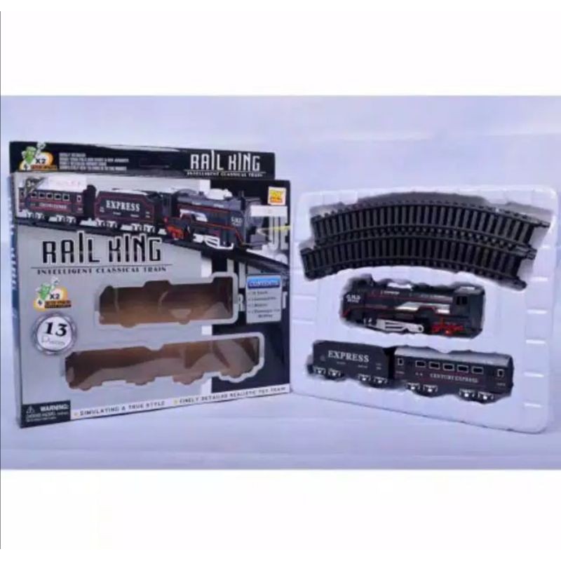 MAINAN TRAIN SET RAIL KING 13 PCS