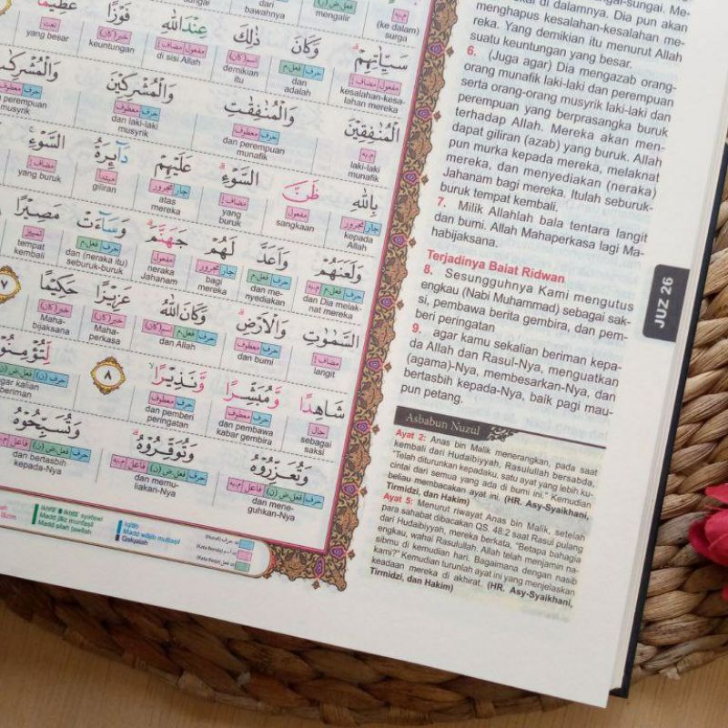 Alquran Nahwu Shorof Besar Irab Perkata A4 - Alquran Terjemah Perkata Tajwid Warna Nahwu Shorof Irab