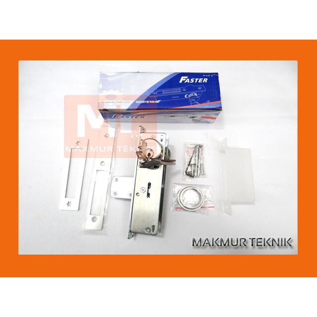 Kunci Pintu Alumunium - Door Lock F-9128 Lidah Panjang