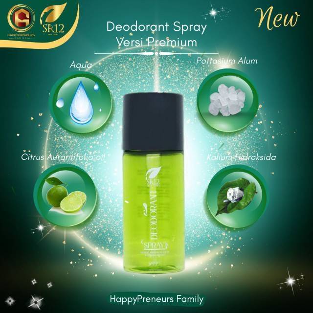 BARU Deodorant/Deo Spray/Deo Kemasan Premium/Deo SR12