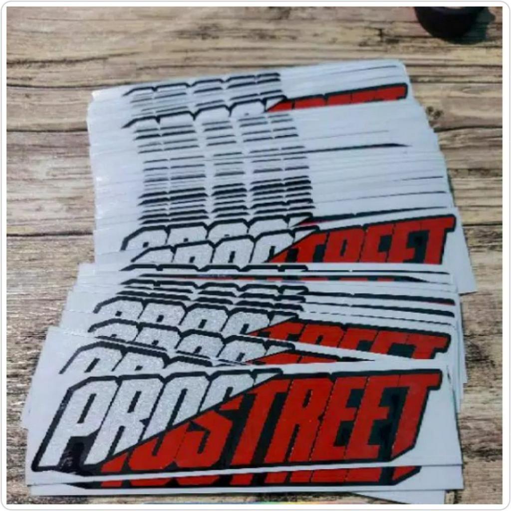 Stiker Motor PROSTREET Logo Full Warna Hologram Stiker Body Motor Body Mobil