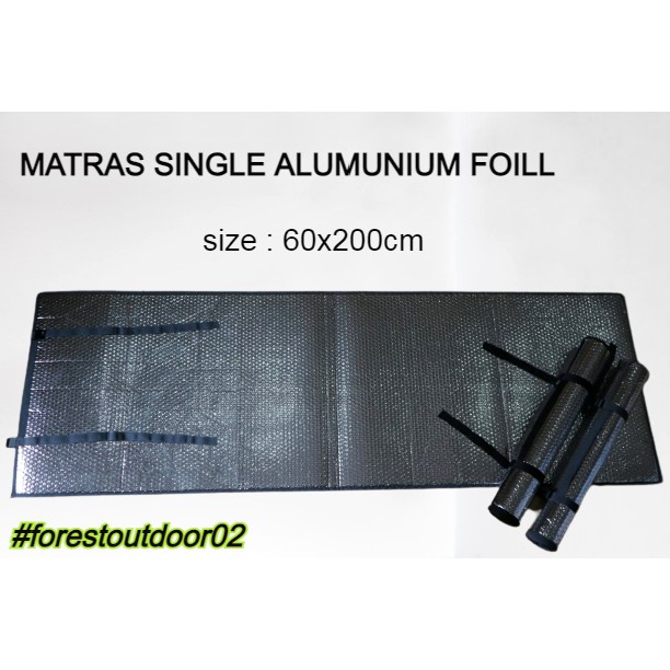 Matras alumunium foill SINGEL 1 ORANG ukuran 60x200cm