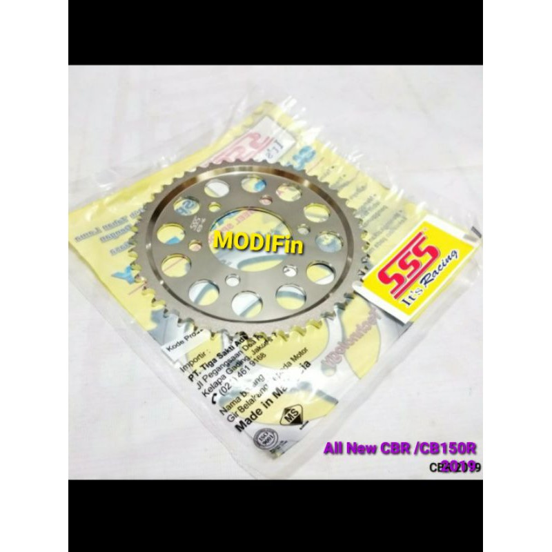 Gir Belakang All New CBR 150 CB150 R Original SSS Racing Gear 428 - 43 44 45 56 47 T