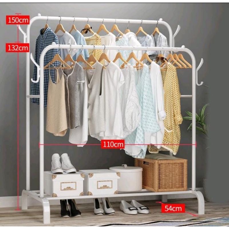 Stand hanger double
