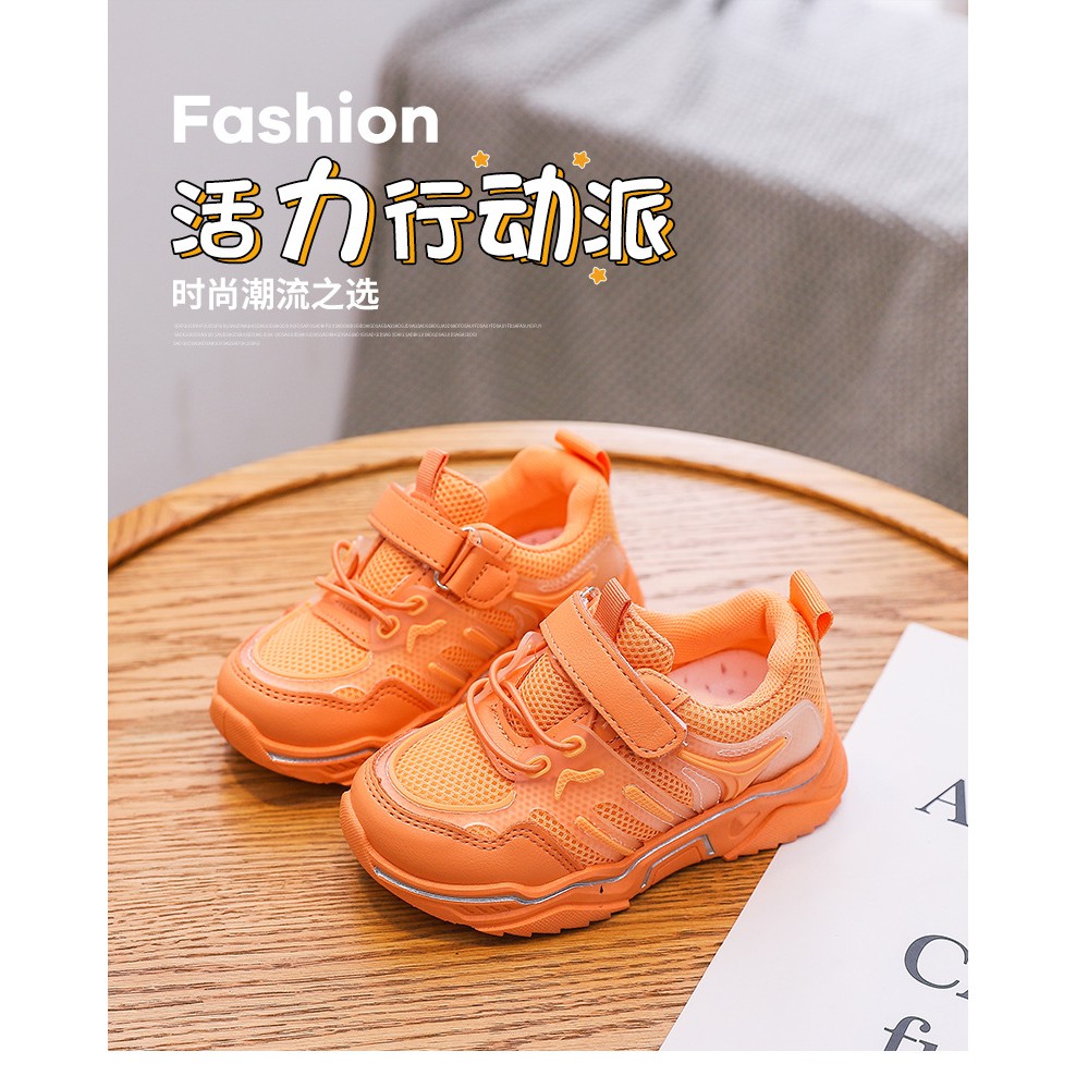 littlekiddoss SH2128 Sepatu Sneakers Anak Import Sepatu Anak Fullcolor Hitam SIZE 21