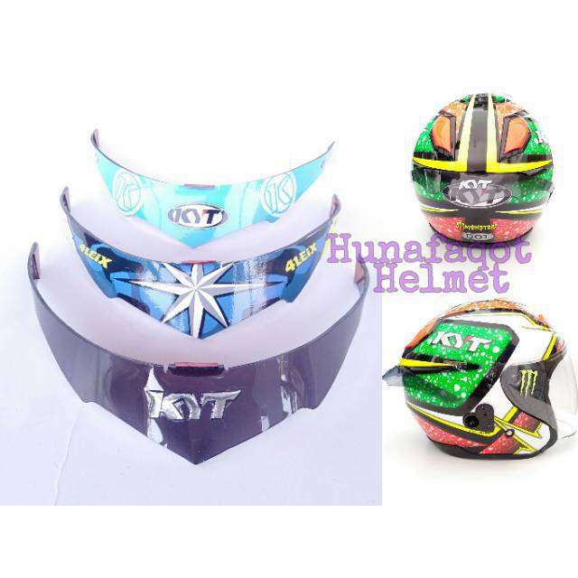 SPOILER MOTIF HELM KYT KYOTO AQUAMARINE