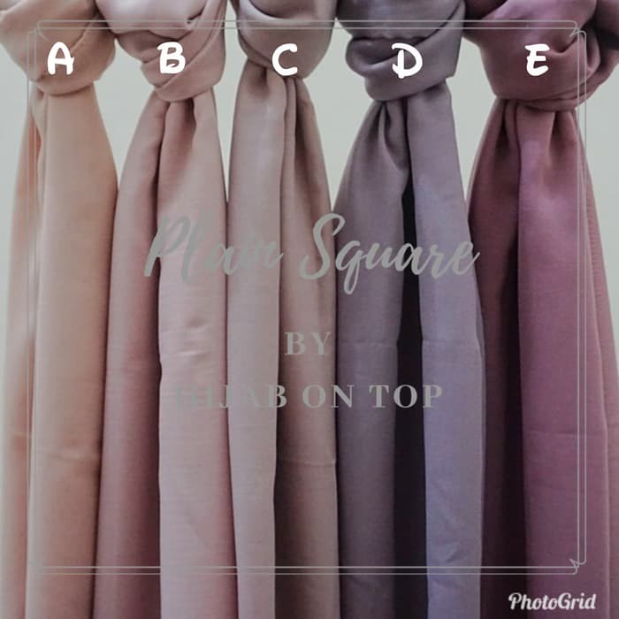 TERLARIS - POTTON SQUARE MURAH BELLA SQUARE SEGIEMPAT POLOS PLAIN HIJAB BASIC SEGI EMPAT