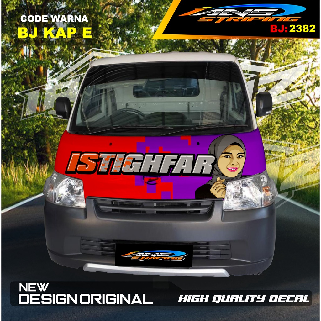 STIKER KAP KABIN DEPAN MOBIL GRANMAX PICK UP / VARIASI STIKER KABIN DEPAN PICK UP / DECAL STIKER KABIN CARRY PICK UP L300 DLL