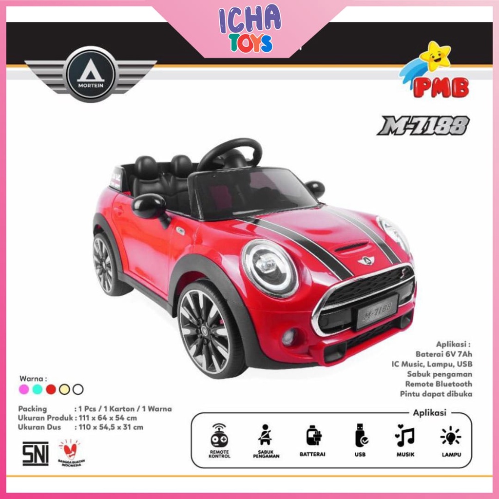Mobil Aki Mainan Anak - Mobil Aki Mini Cooper