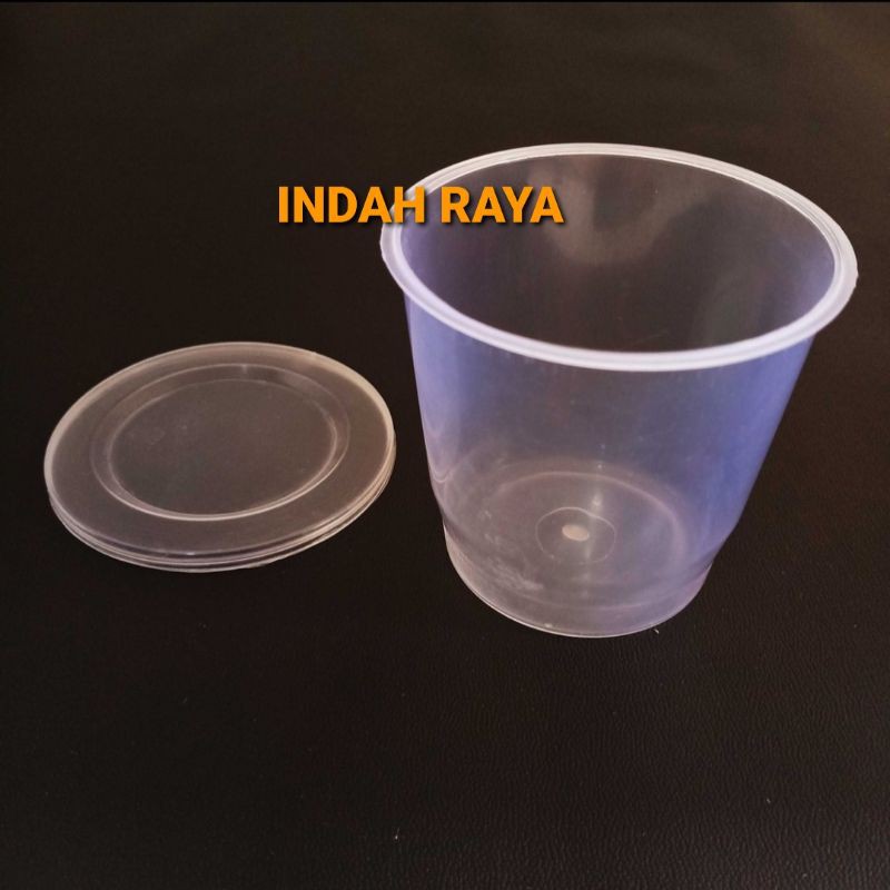 GELAS PUDING 150 ML - CUP PUDING AGAR 150ML DAN TUTUP GELAS - ISI 25 PCS