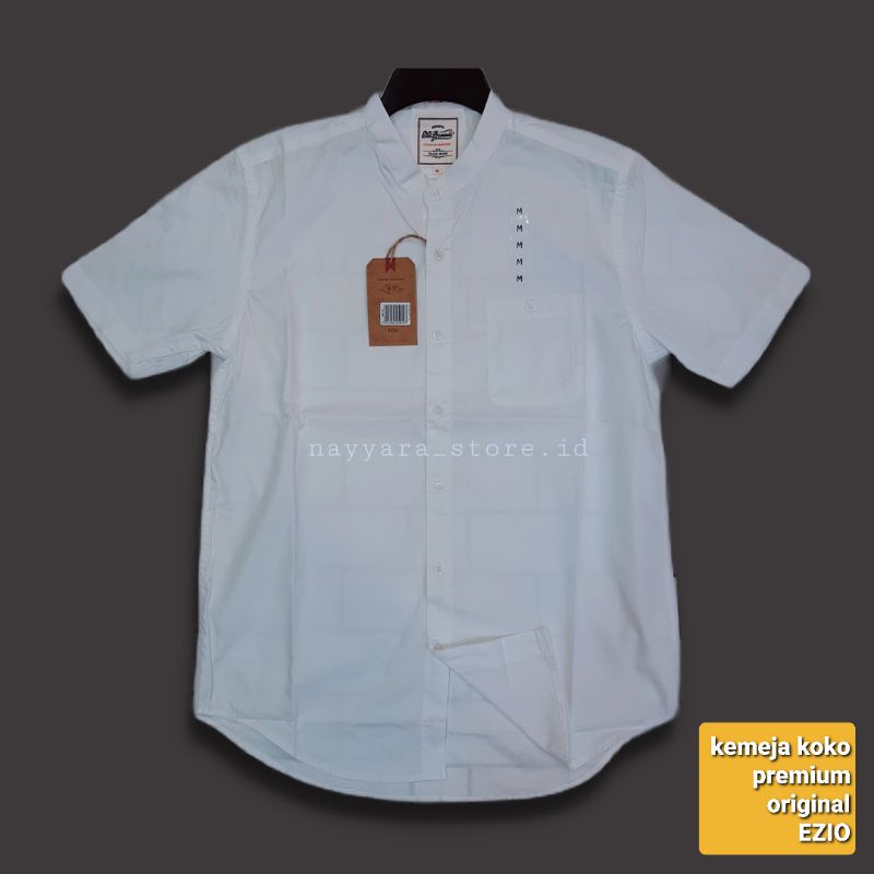 Kemeja Casual Polos Lengan Pendek Pria EZIO Model Slimfit Premium