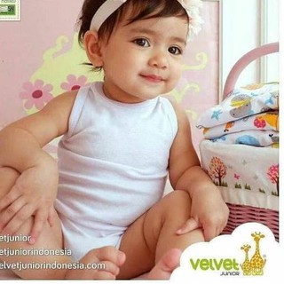  Velvet  Junior  Jumper Singlet 3 pcs Kaos  Dalam Jumper 