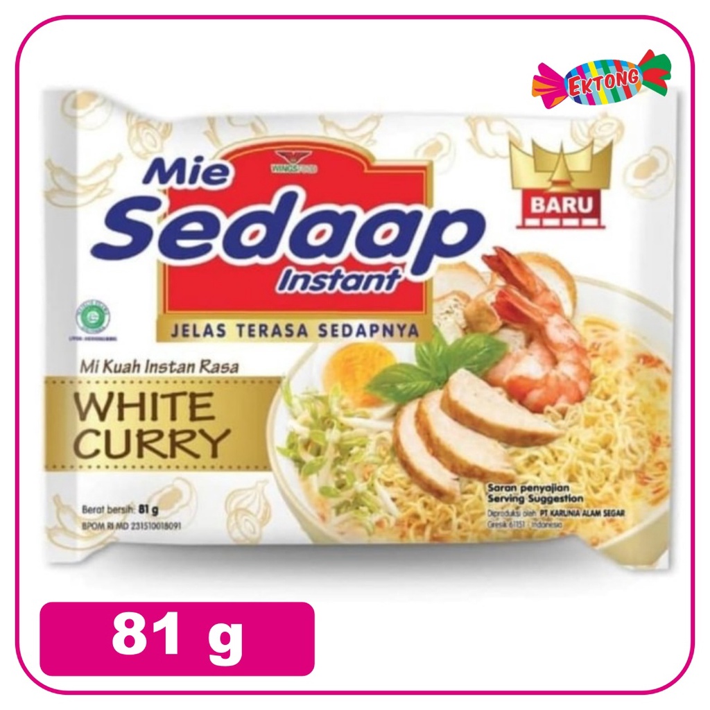 

SEDAAP MIE WHITE CURRY 81 GR