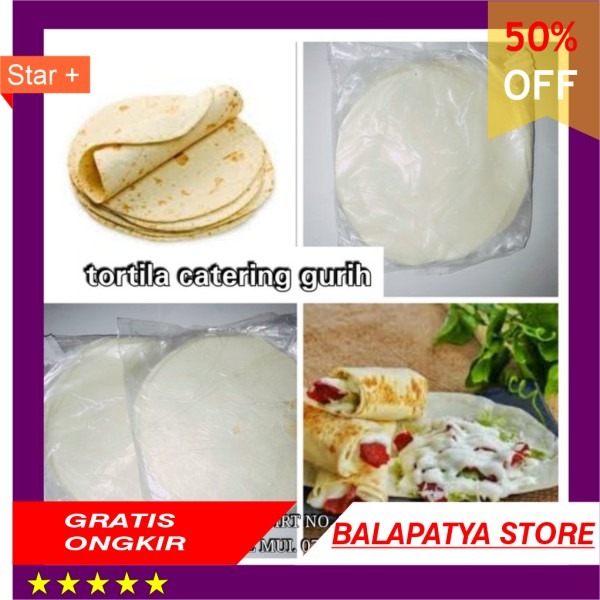 

Kulit Kebab Tortila Catering Diameter 16 cm isi 10 pcs - Libanes Catering d 16 cm