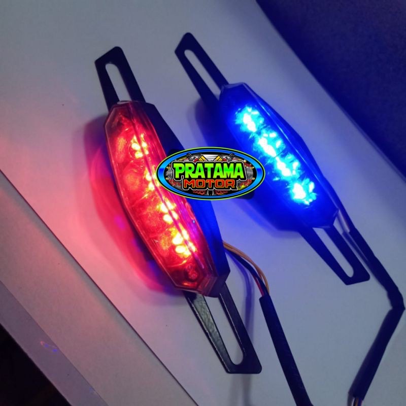 Lampu Stop Belakang RX King 3 in 1 Set Dudukan Plat Universal RX King KLX CRF CB YB dll