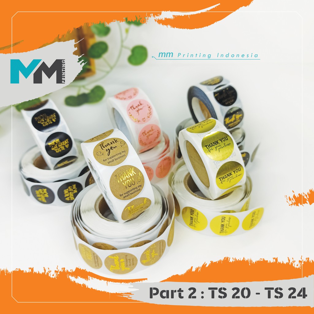 

[20pcs] Stiker Thank You/Stiker terima kasih/stiker segel/Stiker segel kemasan [Part 2]
