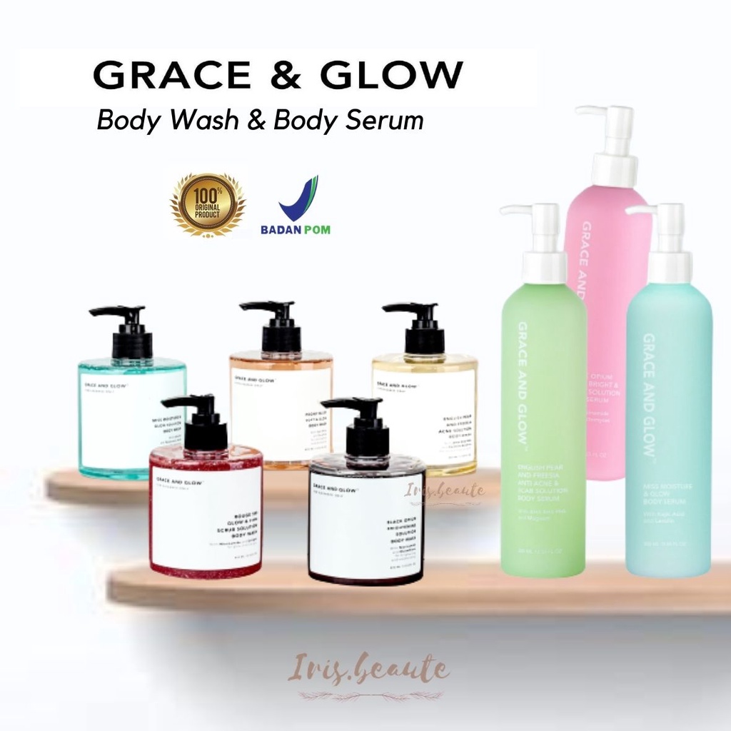 [SALE] GRACE AND GLOW Body Wash / Body serum / Body Care Series / Grace &amp; Glow Black Opium / Peony Blush / English Pear / Rouge 540 / Miss Moisture