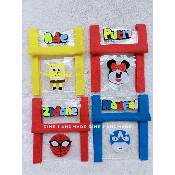 

sampul buku tabungan karakter bebas request free nama || Rine handmade