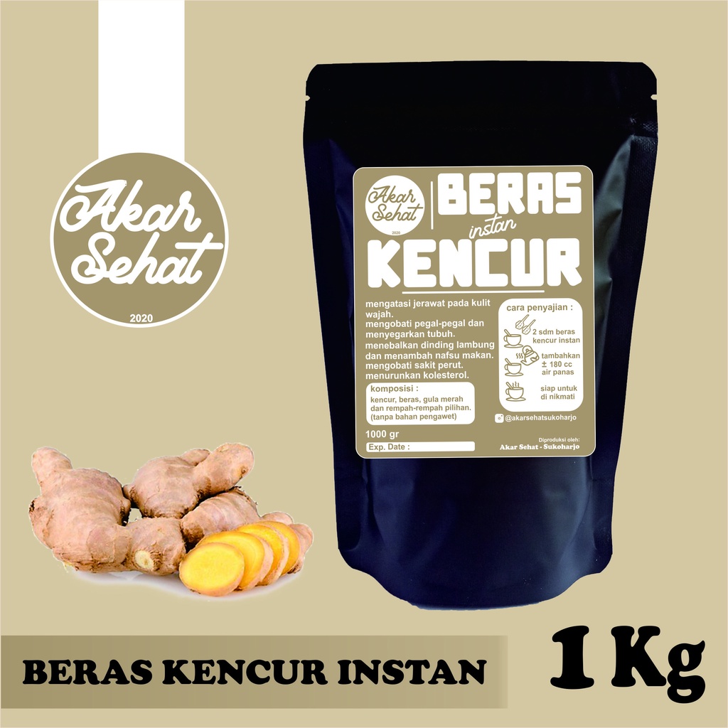 

BERAS KENCUR INSTAN / BUBUK 1 Kg