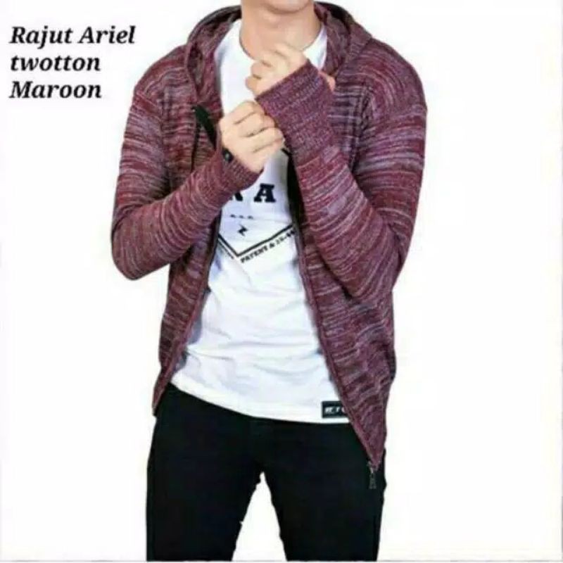 SN - Jaket rajut ariel twoton misty