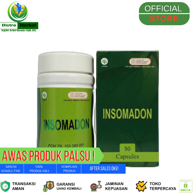 INSOMADON HERBAMED, Herbal Sedative Mengatasi Gangguan Tidur