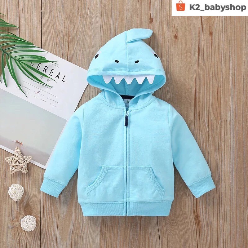 BABY K2 - BABY JAKET SET 3 IN 1 MOTIF SHARK KODE 00003