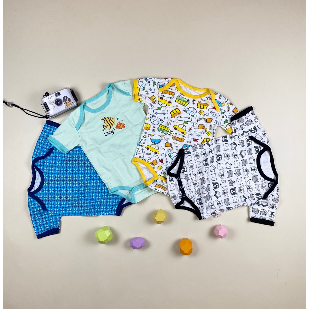 Jumper bayi Libby premium quality/ Baju kodok pendek segitiga/ Libby baby/ Baby sleepsuit bayi/ Jump