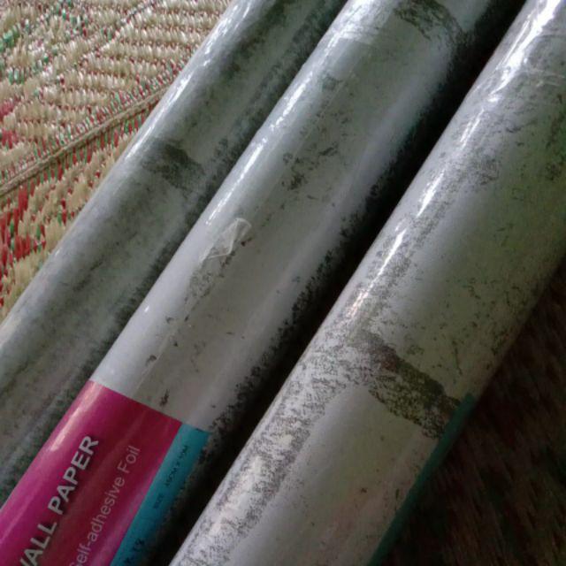 Grosir Murah - Wallpaper Sticker Dinding Motif Batu Bata Putih Minimalis Modern Dekorasi Ruangan 10m