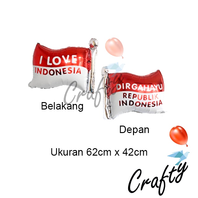 [PAKET] DIRGAHAYU HUT RI Balon Dekorasi Backdrop