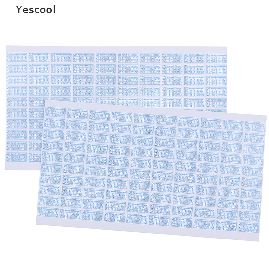 Yescool 200pcs Stiker Label Pelindung Garansi Rusak 2020-2022