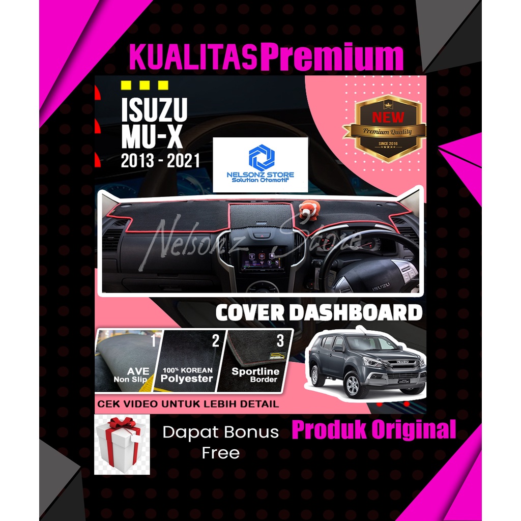 COVER DASHBOARD ISUZU MUX ALAS DASHBOARD PELINDUNG DASBOR AKSESORIS DASHBOARD INTERIOR MOBIL