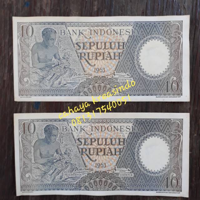 Uang kertas 10 rupiah