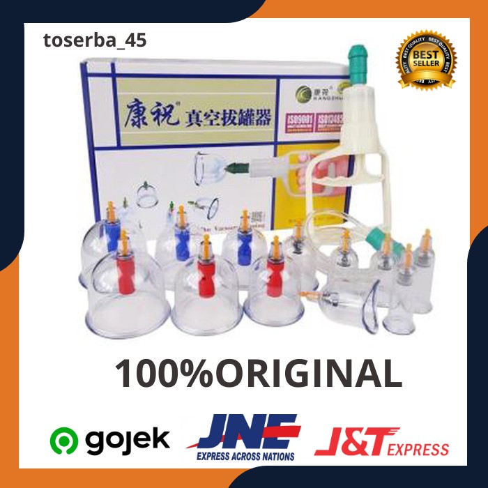 Alat Bekam Isi 12 Cup Bekam Alat Terapi Kop Bekam Lengkap Murah Original Dengan Jarum Komplit MB104
