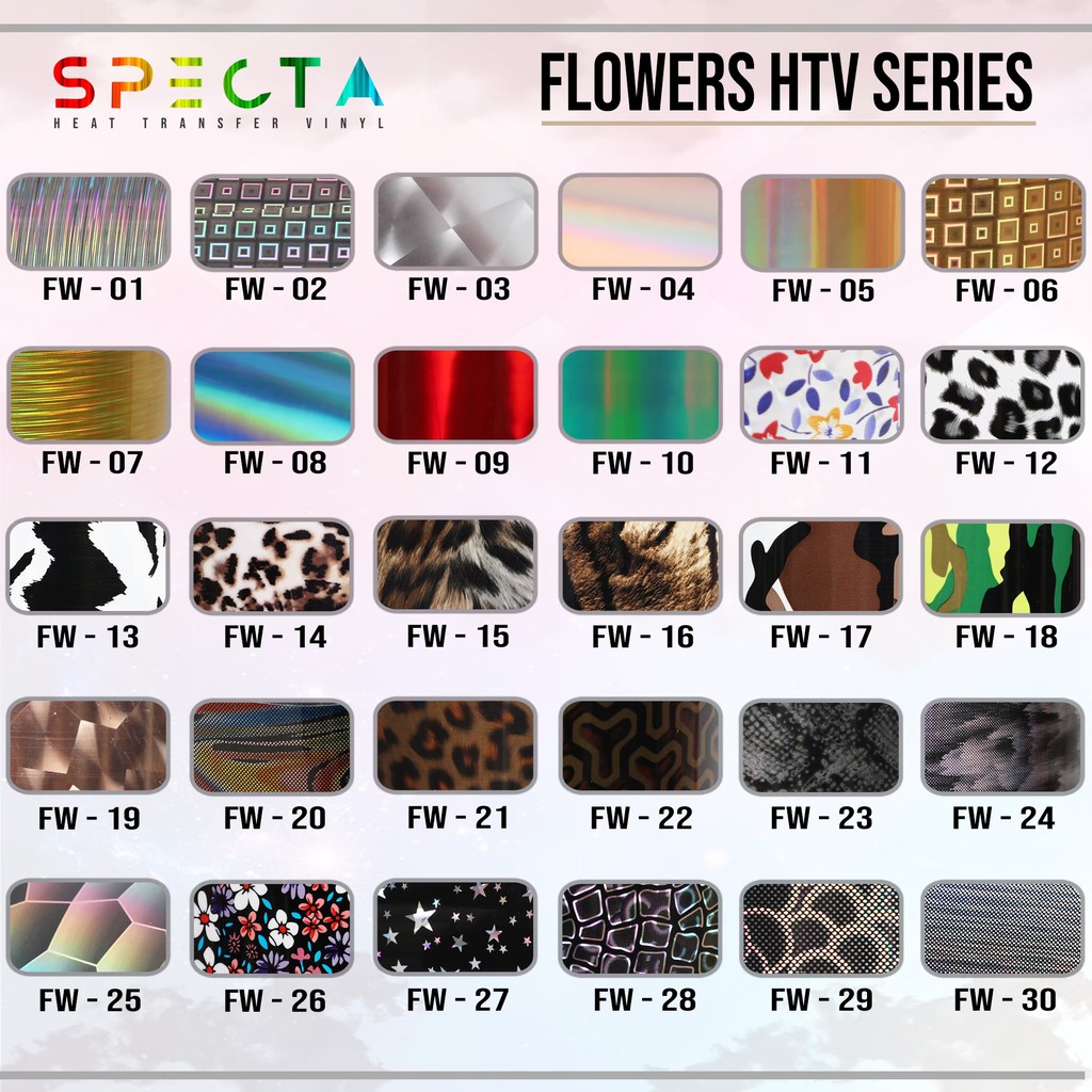 PAKET COMBO SPECTAFLEX POLYFLEX HOLOGRAM KOREA FREE POLYFLEX FLOWERS MOTIF