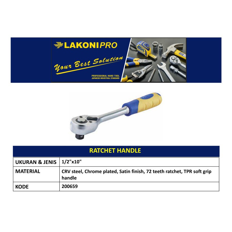 LAKONI PRO - 1/2"x10" RATCHET HANDLE