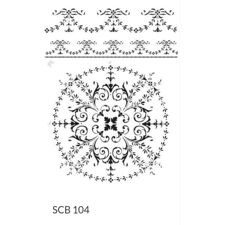 

Calambour Stencil Size 32.5 x 40 cm - SCB 104