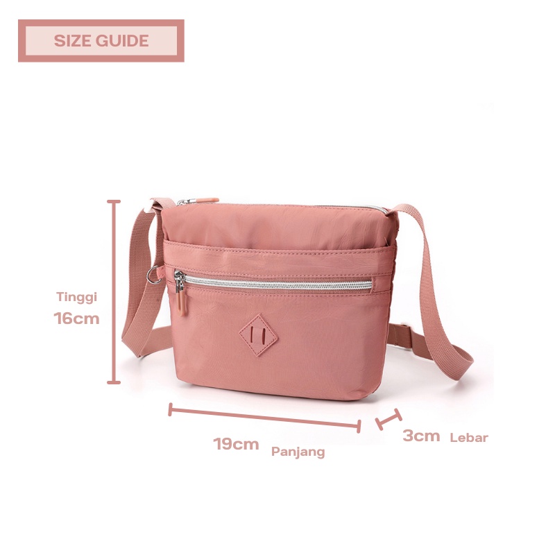 Tas Selempang Wanita COLORFUL FOX 8522 Sling Bag Wanita Shoulder Bag Wanita WATCHKITE WKOS