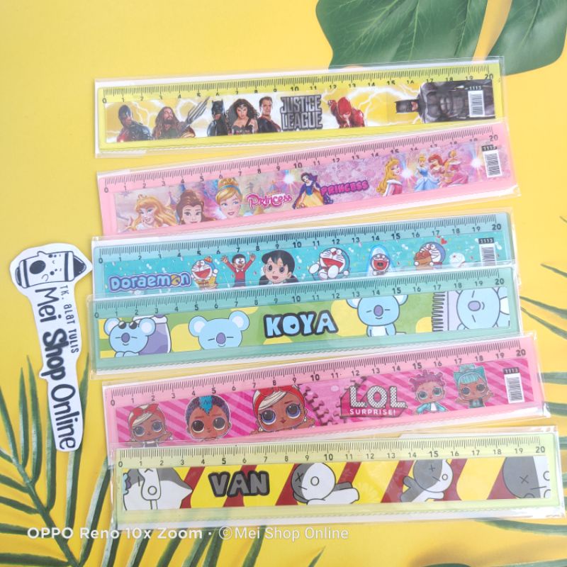 

Penggaris Karakter 20 cm Lucu