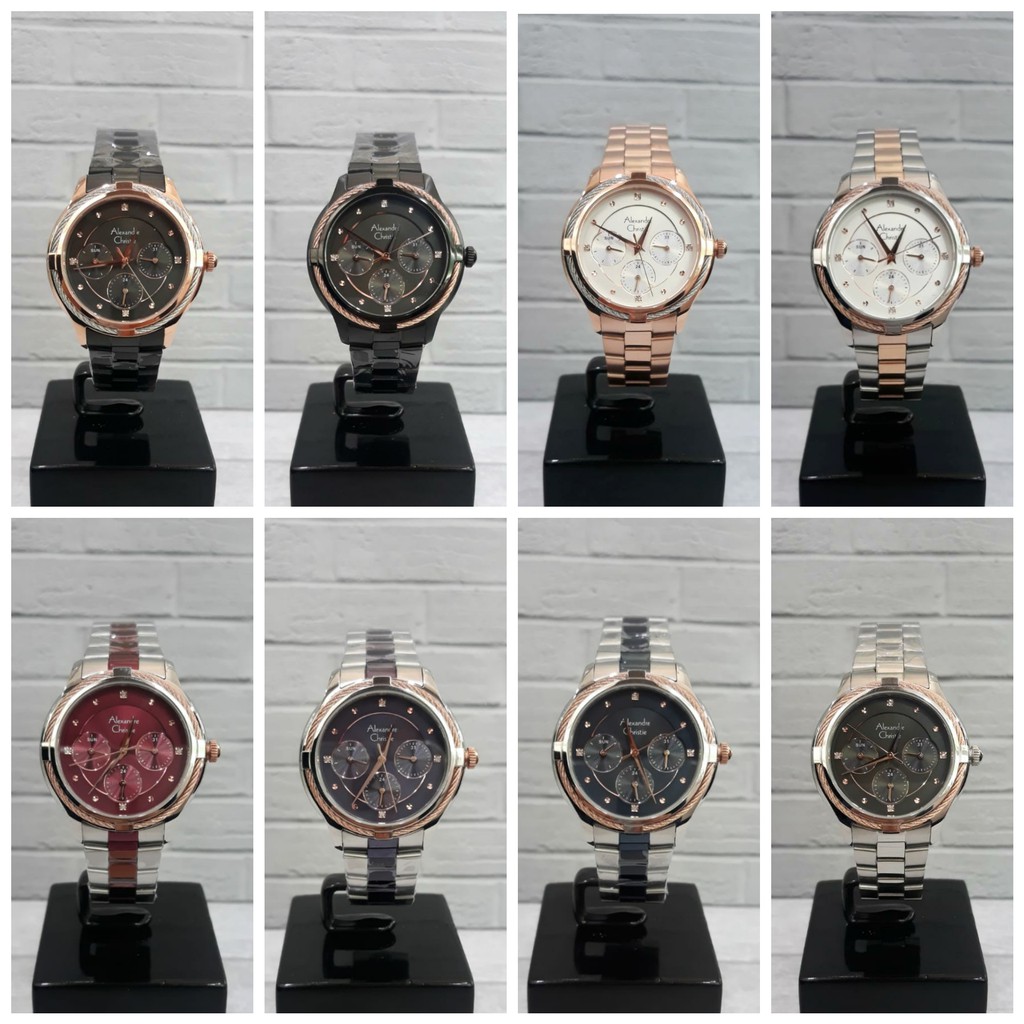 JAM TANGAN WANITA ALEXANDRE CHRISTIE 2844 AC2844 STAINLESS STEEL ORIGINAL GARANSI 1 TAHUN