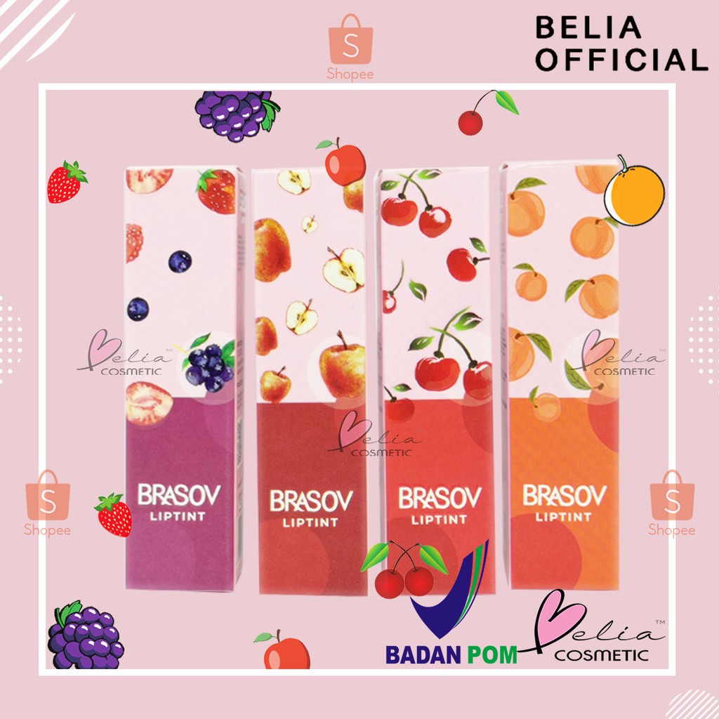 ❤ BELIA ❤ BRASOV Liptint 5g | Lip Tint Brasov (✔️BPOM)