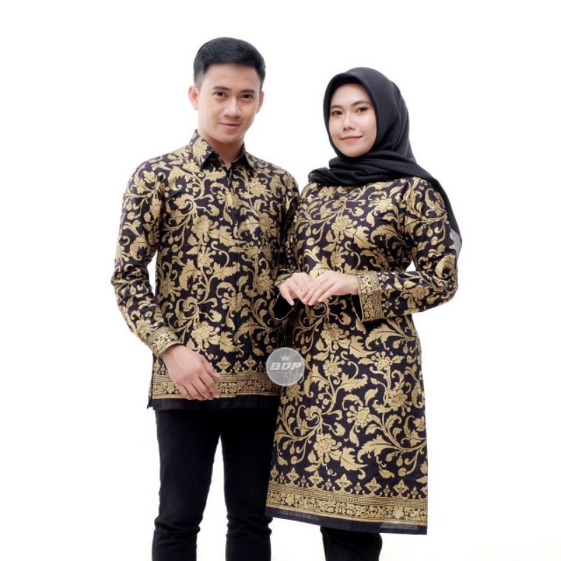 COUPLE KEMEJA DAN TUNIK PRADA ORIGINAL BATIK PEKALONGAN / DRESS TUNIK MURAH