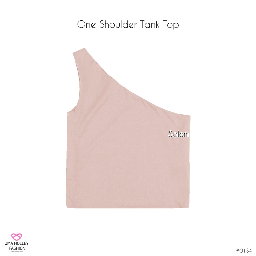 (COD) OH Fashion Cutler Tank top Wanita One Shoulder #0134-Salem