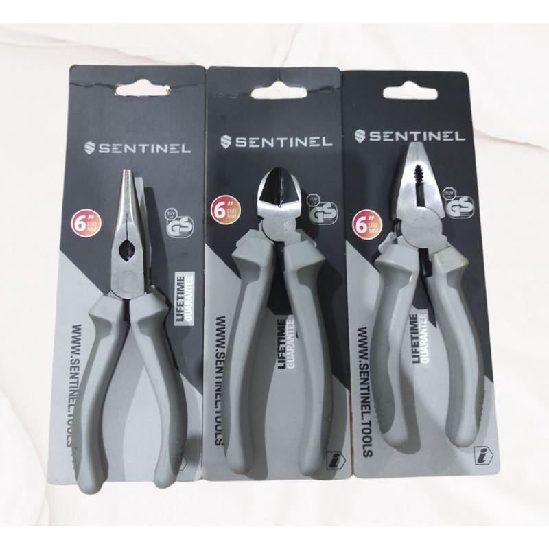 SENTINEL TANG SET 3PCS 6 INCH POTONG LANCIP KOMBINASI HEAVTY DUTY MODEL TEKIRO